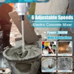 2500W Multifunctional Electric Mixer – Cement, Paint, Meat, & More - Image 9