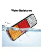 2pcs 75 LED Trailer Tail Lights 12V / 24V Stop Brake Indicator Reverse Lamp Pair - Image 10