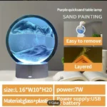 3D Sand Moving 16 Colors Changing Remote Rechargeable Light Gift - Image 3