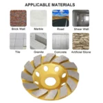 3pcs 125mm Diamond Cup Grinding Wheel – Concrete, Marble, Tile - Image 2