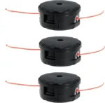 3PCS Speed-Feed Trimmer Head – Fast Loading 4.1” Universal Lawn Mower & Brush Cutter Heads