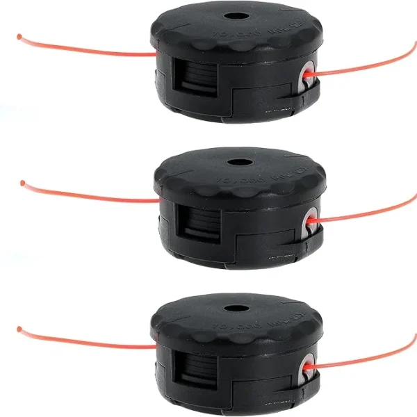 3PCS Speed-Feed Trimmer Head – Fast Loading 4.1” Universal Lawn Mower & Brush Cutter Heads