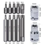 40PCS Hex, Torx & Spline Socket Bit Set – Car Repair Auto Tools with 3/8” & 1/2” Drive - Image 9