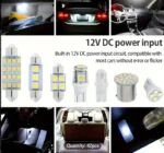 42PCS Car Interior LED Light Kit – T10 12V Dome, Map, License Plate & Trunk Bulbs - Image 2