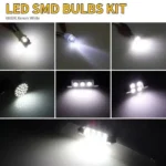 42PCS Car Interior LED Light Kit – T10 12V Dome, Map, License Plate & Trunk Bulbs - Image 6