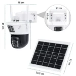 4K 8MP Dual-Lens Wireless Solar CCTV Camera – Outdoor IP Security Monitoring - Image 2