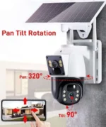 4K 8MP Dual-Lens Wireless Solar CCTV Camera – Outdoor IP Security Monitoring - Image 5
