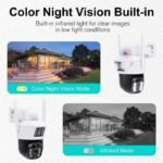 4K 8MP Dual-Lens Wireless Solar CCTV Camera – Outdoor IP Security Monitoring - Image 8
