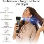 5-in-1 Hair Styling Brush Set, Ionic Technology, Ceramic Coating, Rotating Curler and Straightener, Anti-Tangle Design - Image 9
