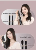 5-in-1 Hair Styling Brush Set, Ionic Technology, Ceramic Coating, Rotating Curler and Straightener, Anti-Tangle Design - Image 5