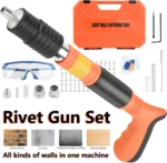 5-Speed Heavy Duty Concrete Nail Gun – Wall Penetrating Rivet Tool with 50 Nails