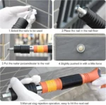 5-Speed Heavy Duty Concrete Nail Gun – Wall Penetrating Rivet Tool with 50 Nails - Image 5