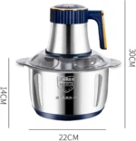 Electric Meat Grinder 500W 5-Speed Food Processor – 5L Stainless Steel Bowl - Image 3