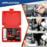 5PCS Oxygen Sensor Socket Tool Set – Offset Wrench O2 Sensor Remover with Thread Chasers - Image 2