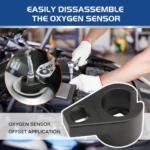 5PCS Oxygen Sensor Socket Tool Set – Offset Wrench O2 Sensor Remover with Thread Chasers - Image 4