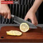 Luxury 6-Piece Damascus Steel Knife Set – Anti-Slip Handle & Honing Rod Included - Image 8