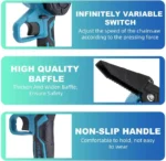 Chainsaw 8-inch, Mini Chainsaw Cordless Tool Set, Battery Chainsaw with 2 Batteries - Image 3