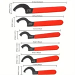 6pcs J-Shaped Coilover Wrench Set – Suspension Shock Absorber Adjustment Tools - Image 8