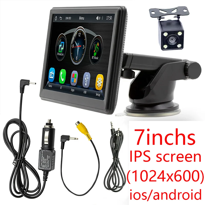 7-inch-car-player-wireless-carplay1 7-Inch Universal Car Player with Wireless CarPlay & Android Auto, Bluetooth Audio/Video - Image 1