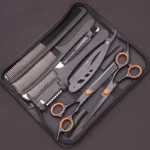 9PCS Stainless Hair Scissors Set – Thinning Shears, Barber Combs & Razor - Image 3