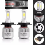 One Pair LED headlight bulb: high brightness and longevity, plug and play, super safe!