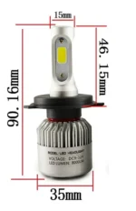 One Pair LED headlight bulb: high brightness and longevity, plug and play, super safe! - Image 3