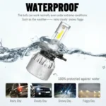 One Pair LED headlight bulb: high brightness and longevity, plug and play, super safe! - Image 2