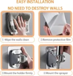 2M Handheld Toilet Bidet Faucet Sprayer Stainless Steel Bathroom Bidet Spray Set Hand Sprayer - Image 4