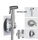 2M Handheld Toilet Bidet Faucet Sprayer Stainless Steel Bathroom Bidet Spray Set Hand Sprayer - Image 2