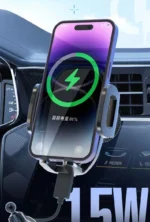 Air Vent Car Mount Holder with Wireless Charging – Universal Phone Holder & Hook - Image 8