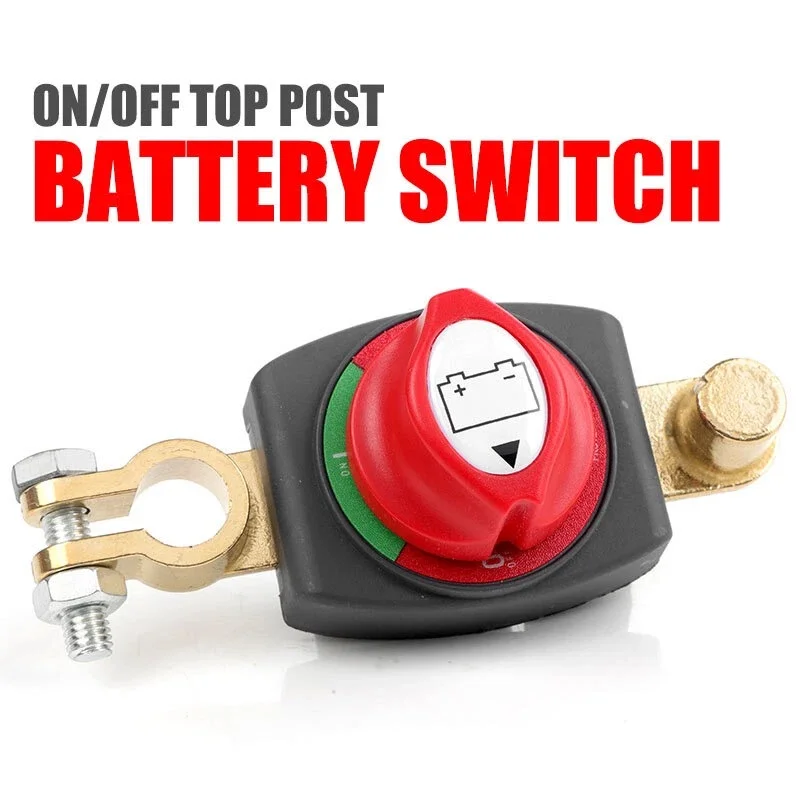 car-battery-switch-power-cut-on1 Car Battery Switch Power Cut On/Off Master Disconnect Isolator Vehicle RV Boat - Image 1