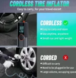 Car Emergency Starter Power 12V Wireless Lithium Inflatable Pump Emergency Starting Power All-In-One Smart Inflatable Pump Tyre - Image 4
