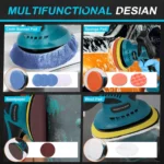 Cordless Buffer Polisher, 6 Inch Rotary car Buffer Polisher with 2 batteries - Image 5