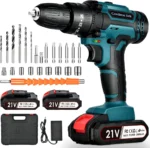 Cordless Drill Driver – Electric Screwdriver with 2 Batteries & Charger - Image 4