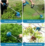 Cordless Grass Strimmer & Garden Cutter – 2 Batteries & Charger Included - Image 9