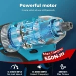 Cordless Impact Wrench – Brushless High Torque Electric Rattle Gun (Makita Battery Compatible) - Image 2