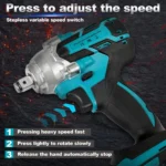 Cordless Impact Wrench – Brushless High Torque Electric Rattle Gun (Makita Battery Compatible) - Image 7