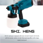 Cordless Paint Sprayer – Brushless Motor with 2 Batteries (Compatible with Makita)
