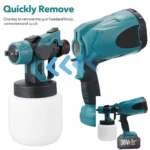 Cordless Paint Sprayer – Brushless Motor with 2 Batteries (Compatible with Makita) - Image 4
