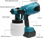 Cordless Paint Sprayer – Brushless Motor with 2 Batteries (Compatible with Makita) - Image 6