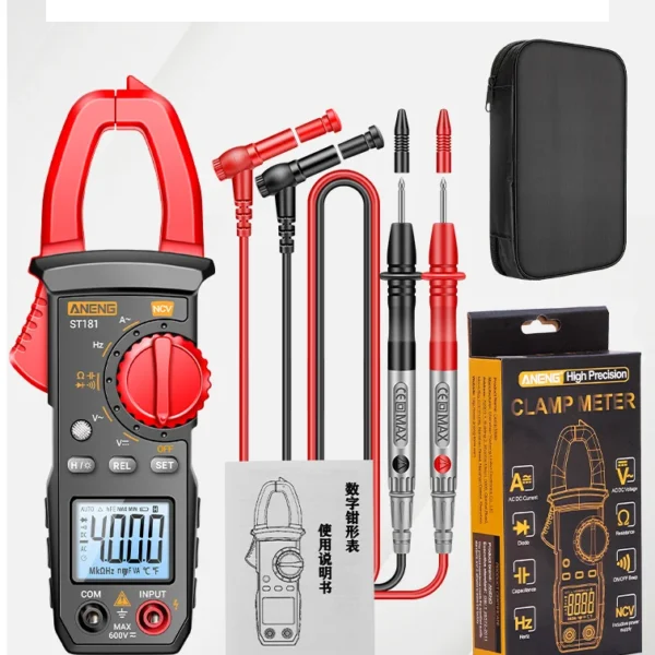 Digital Clamp Meter – 4000 Counts AC/DC Multimeter