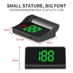 Digital GPS Speedometer HUD Head Up Display – Universal Car & Truck, No Skip Speed - Image 5