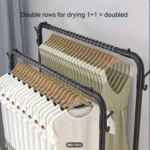 Double Layer Clothes Drying Rack – Floor to Ceiling, Indoor/Outdoor - Image 9