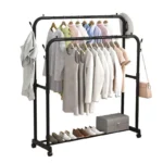 Double Layer Clothes Drying Rack – Floor to Ceiling, Indoor/Outdoor - Image 4