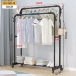 Double Layer Clothes Drying Rack – Floor to Ceiling, Indoor/Outdoor - Image 5