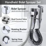 3M Pipe Handheld Bidet Sprayer for Toilet, Bathroom Use Stainless Steel Australian Standard - Image 2