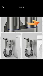 3M Pipe Handheld Bidet Sprayer for Toilet, Bathroom Use Stainless Steel Australian Standard - Image 5