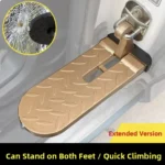 Foldable Car Doorstep Ladder – Dual Foot Standing, Aluminum Alloy, 250kg Load - Image 4