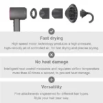 Household Leafless Hair Dryer – High Power, Negative Ion Hair Care, Silent - Image 3