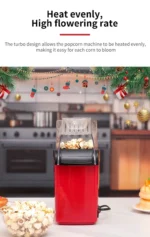 Mini Electric Popcorn Maker – Healthy Oil-Free Air Popper for Home Use - Image 3